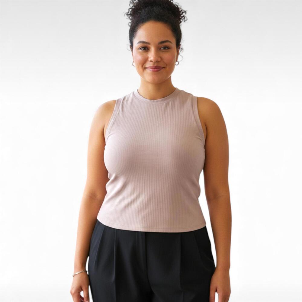 Rhone Modern Ribbed Tank Top - NWT - Rose Dust - Women's Size XL - $58 MSRP
